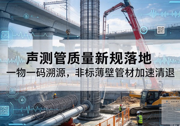 蓟州区声测管质量新规落地，一物一码溯源，非标薄壁管材加速清退